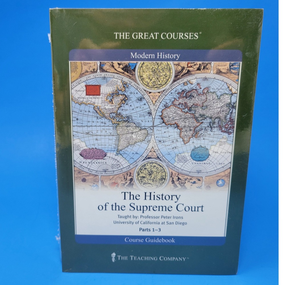 The‎ Great Courses History of the Supreme Court Parts 1-3 DVD Guidebook New